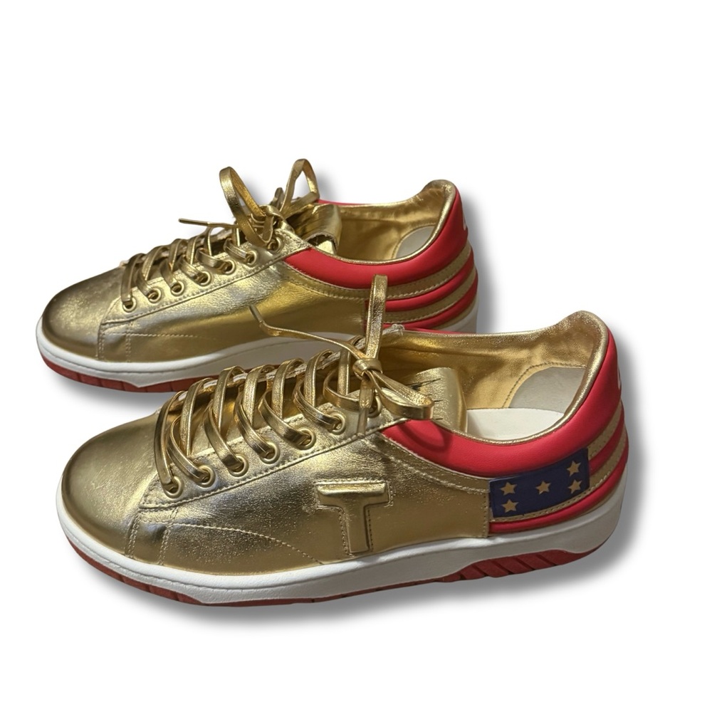Limited Edition Trump Gold “45” Sneakers 0651/1000 – Unworn – Men’s 9